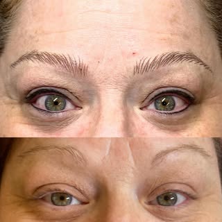 Soo over the moon with this transformation ♥️ Nano Brows and Top Bottom eyeliner 🙏🙏 thank you