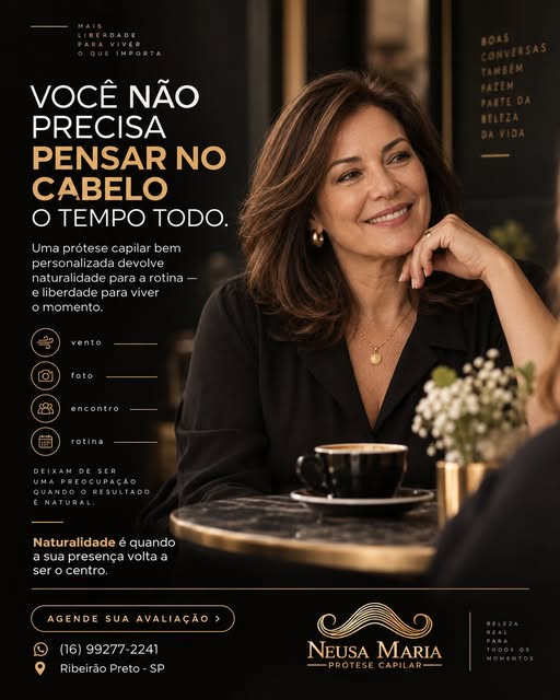 Você não precisa pensar no cabelo o tempo todo.

Quando o resultado é bem personalizado, coisas simp