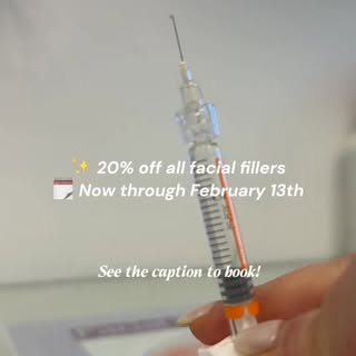 Refine. Refresh. Glow. ✨
20% off filler until February 13
Limited spots available — DM us.

#Aesthet