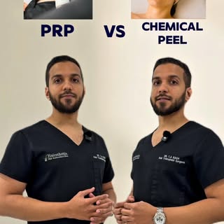 PRP face treatment and chemical peels are often compared... but they are not doing the exact same jo
