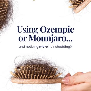 Using Ozempic, Mounjaro or another medical weight-loss treatment and suddenly noticing more hair in 