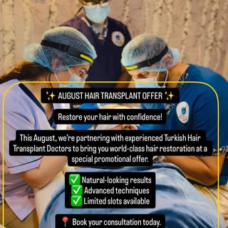 AUGUST HAIR TRANSPLANT OFFER #HairTransplant #HairRestoration #ArtisticHairTransplantCentre #Nairobi