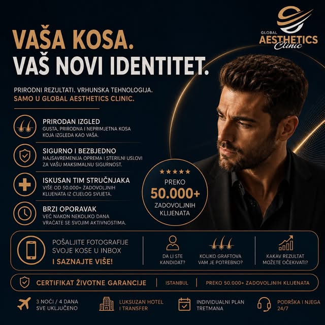 Vaša kosa. Vaše samopouzdanje. Vaša nova priča.

Prirodan izgled, moderna tehnologija i stručan tim 