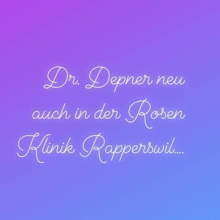 Rosenklinik Rapperswil goes Beauty....
Perfekte Infrastruktur, kompetentes Personal und eine tolle W