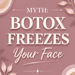Myth: Botox freezes your face. ❌

Truth? Not if it's done right. 💉

The right dose relaxes muscles,