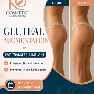 Gluteal Augmentation can help enhance buttock volume, shape, and projection through options such as 