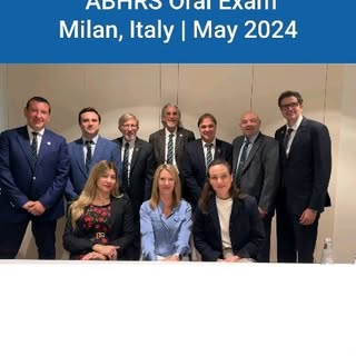 We recently held the ABHRS Oral Exam in beautiful Milan, Italy, conducted by 9 ABHRS Diplomates. We 
