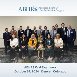 We are live in Denver, Colorado at the ISHRS 32nd World Congress. Thank you to all our oral examiner