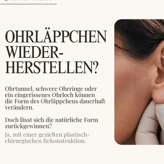 Ohrtunnel, ausgerissene Ohrlöcher oder stark gedehnte Ohrläppchen. Die Ursachen können unterschiedli