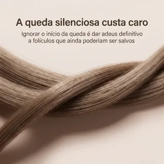 ⚠️ O que o espelho não te mostra, a tricoscopia revela. O tempo é o seu maior inimigo quando o assun