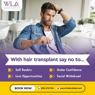 Tired of self-doubt and lost opportunities because of hair loss? 😔 Take the first step towards a co