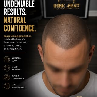 ⸻

Some transformations don’t need words—they speak for themselves.

Scalp Micropigmentation isn’t a