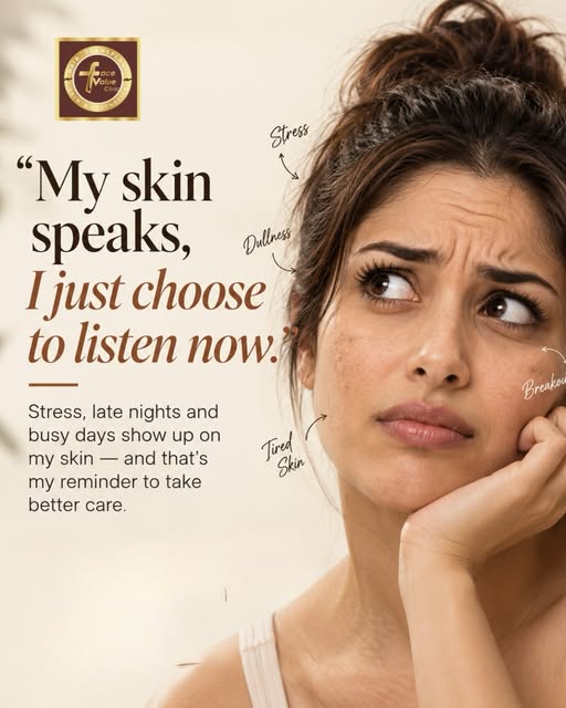 Your skin is always communicating—dullness, breakouts, pigmentation, dryness, and fine lines can be 