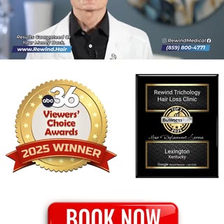 Hair Restoration and Regeneration at the award-winning Rewind Aesthetics, Dermatology, and Tricholog