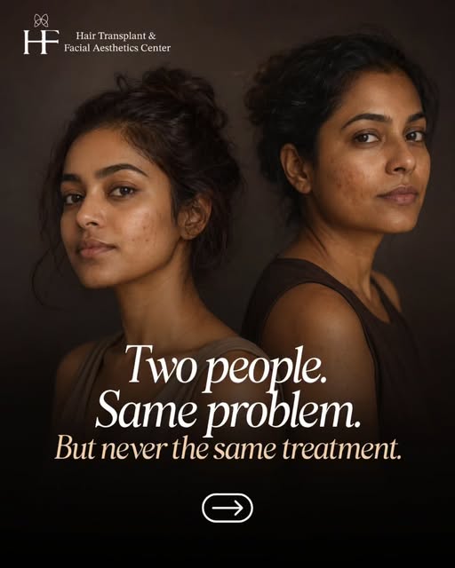 Two people. Same problem. But never the same treatment.

Because your skin isn't a template. Your tr