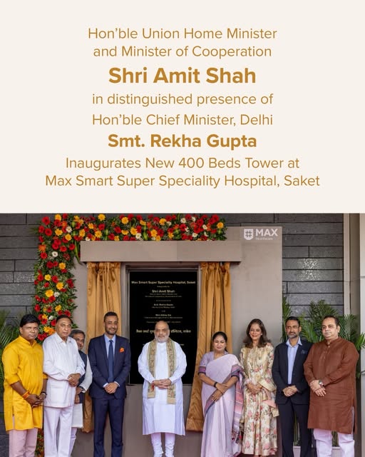 A new chapter for healthcare in Delhi 🏥✨

The new 400-bed tower at Max Smart Super Speciality Hospi