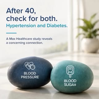 After 40, the risk of developing both hypertension and diabetes rises significantly. An analysis of 