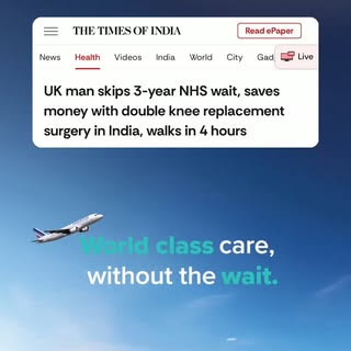 A three-year wait can take away a lot more than mobility.

Jean Paul chose Max Healthcare in India f