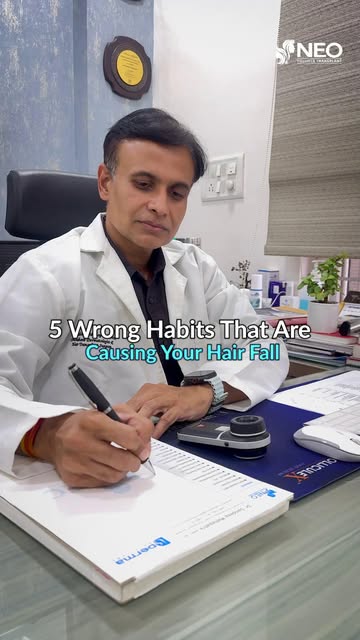 Here are some of the wrong habits that are causing your hair fall.

❌ Tight hairstyles every day
 ❌ 