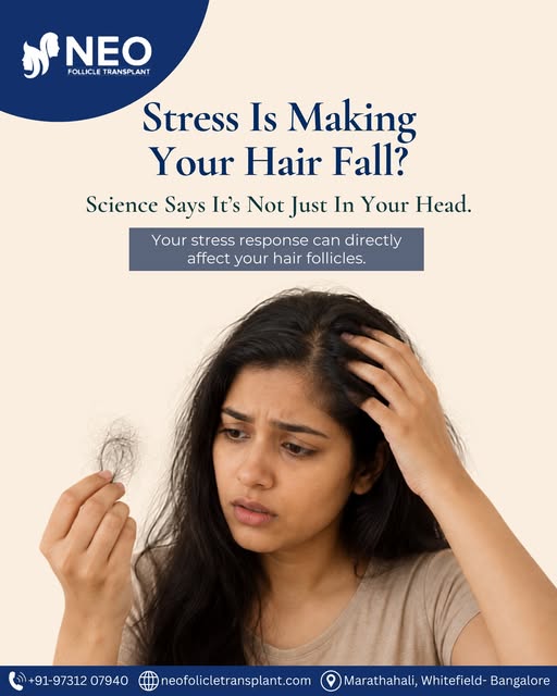 Stress hair fall or genetic hair loss? The signs can look similar, but the causes are different.

St