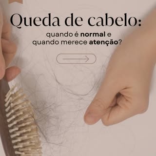 Nem toda queda de cabelo é normal.
Quando é persistente, em maior volume ou associada a sintomas no 