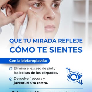 ¡Rejuvenece tu mirada con blefaroplastia! El paso del tiempo deja huella, pero en Cirugía Estética L