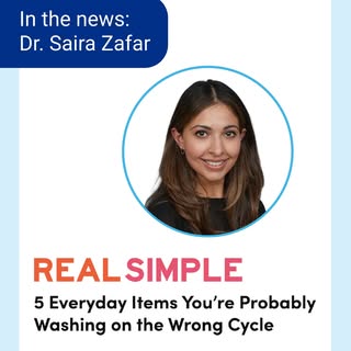 Are you washing everything the right way?

Dr. Saira Zafar recently spoke with @real_simple about co