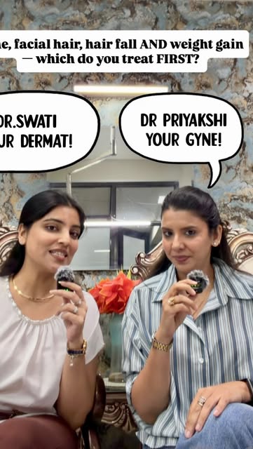 “I have acne, pigmentation, facial hair, hair fall AND weight gain. Which one should I treat first?”