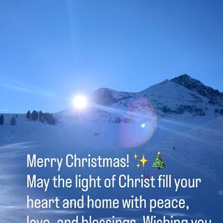 From the bottom of my heart, I wish you and your families a very Merry Christmas. 🎄🙏
May the birth