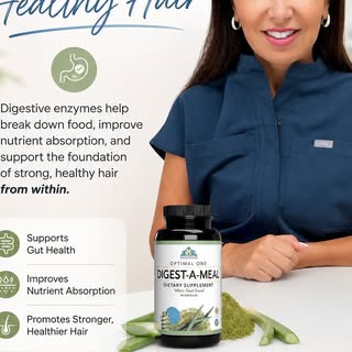 Healthy hair starts with healthy digestion. 🌿

Your hair needs protein, iron, zinc, biotin, and oth