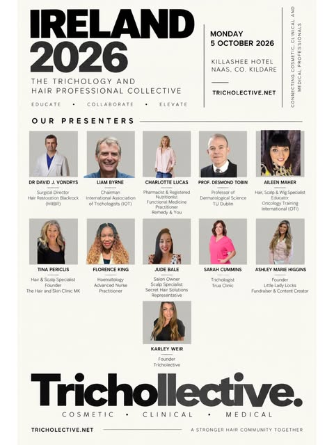 🇮🇪 IRELAND 2026 THE LINE UP IS HERE!

Trichollective is coming to Ireland, bringing together profe