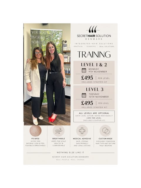 THE SCIENCE BEHIND BETTER HAIR SOLUTIONS.

Secret Hair Solutions training is for professionals who w