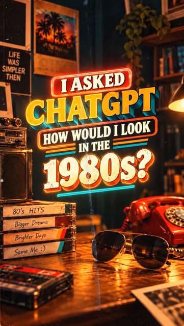 ✨ ChatGPT 1980s Photo Trend | AI Took Us Back to the 1980s! ✨

Stepping back into the 1980s — when p