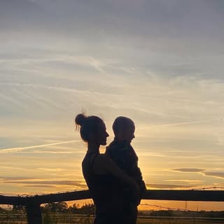 I loved this evening that you and I,
Stood out together and looked at the sky,
As the sun set on ano