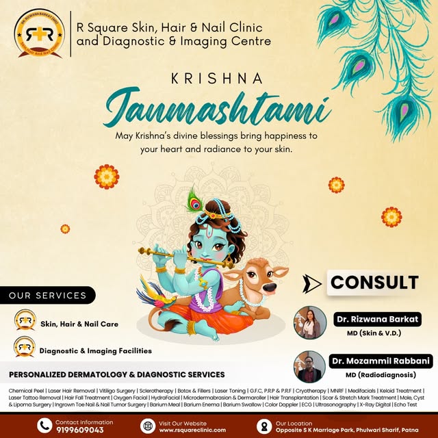 Happy Krishna Janmashtami! ✨

May Lord Krishna’s divine blessings fill your life with happiness, pea