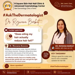 #AskTheDermatologist 💬 | Hair Oiling & Hair Fall

Does oiling your hair actually reduce hair fall? 
