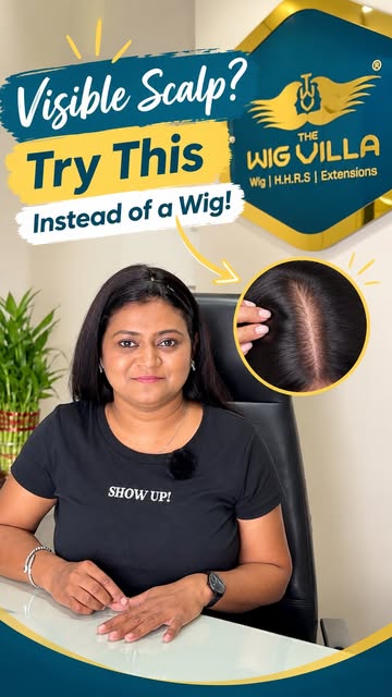 Thinning on top? This is your 2-minute fix.

The Wig Villa’s Human Hair Topper - clips in, blends in
