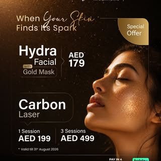 August is your month to glow! Treat yourself to a refreshing Hydra Facial with Gold Mask, or discove