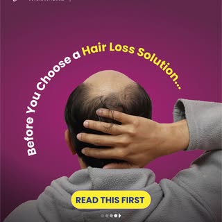 Don't let the pressure to find a "quick fix" for hair loss cloud your judgment. Before you commit to
