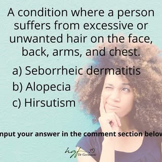 A, B, or C?

Have an awesome Friday and a superb weekend!

#geewilliamsbeckles
#drgees
#trichologist