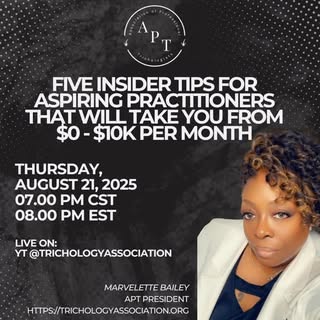 🚨 LIVE Tonight! 🚨

If you’ve been dreaming about turning your passion for hair & scalp health into