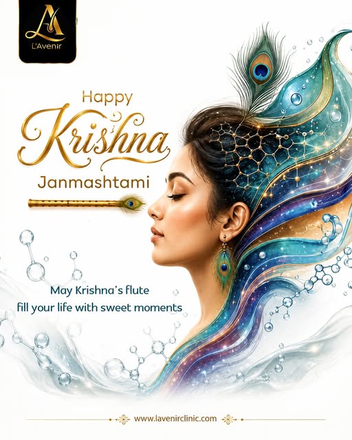 🦚✨ Happy Krishna Janmashtami! 

May the divine melodies of Lord Krishna’s flute fill your life with