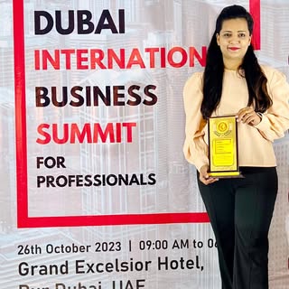 Awarded By Best Aesthetic Physician Cosmetologist and Trichologist in Dubai International Business S
