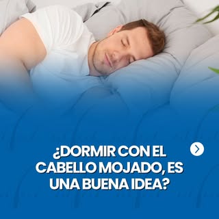 💆‍♂️ ¿Eres de los que acostumbra a dormir con el cabello mojado? 🤔 ¡Cuidado! 💦 Esta práctica pued