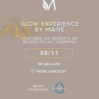 ✨ GLOW EXPERIENCE by MAIVE ✨
Un evento donde la ciencia y la belleza se encuentran para hacerte bril
