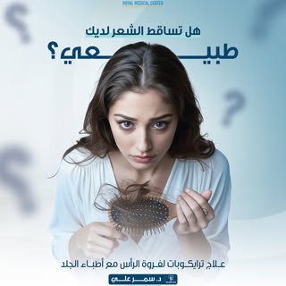 احجزوا جلستكم لعلاج تساقط الشعر مع الدكتورة سمر علي باستخدام تقنية ترايكوبات.

اللوسيل: 44501050 
ال