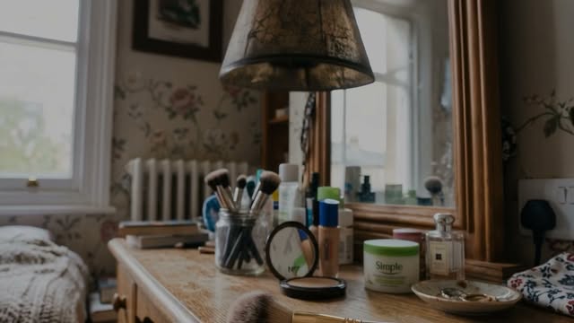 What do you hide when you're not feeling confident about your appearance?

For some, it's acne.
For 