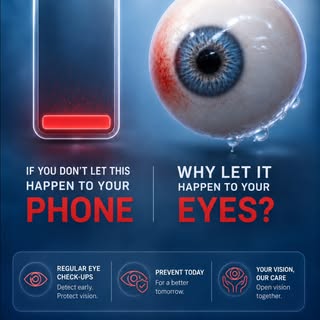 Your phone isn’t the only thing that needs a break. 👀📱

Long screen time can put a strain on your 