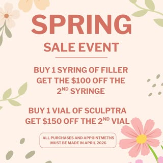 Don’t miss out on our Spring Sale!
.
.
.
Shore Dermatology and MedSpa
4701 Randolph Rd Ste #207
Rock