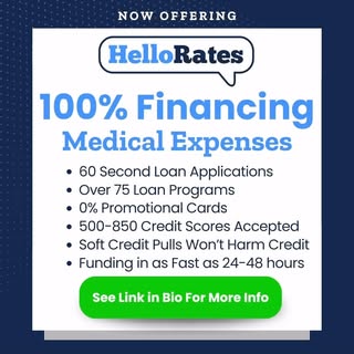 FINANCING AVAILABLE… Available dates for surgery is August 19th-23rd  That’s right you can finance y